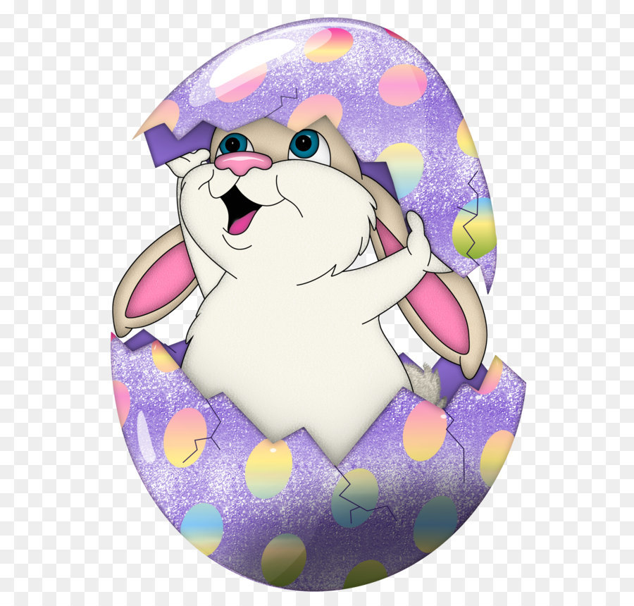 Easter Bunny Egg hunt Easter egg Clip art - Cute Purple Easter Bunny in Egg Transparent PNG Clipart png download - 2521*3311 - Free Transparent Easter Bunny png Download.