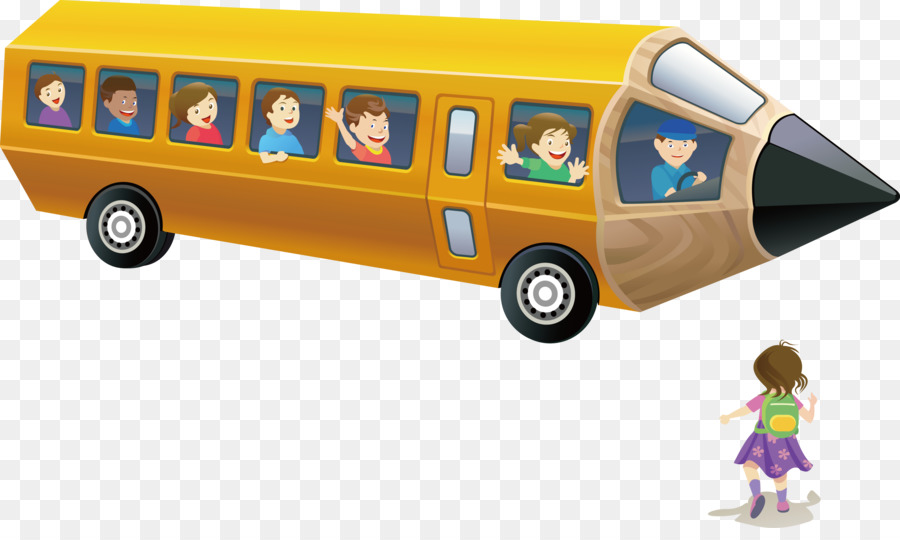 School bus Pencil Cartoon - Cartoon school bus png download - 2977*1747 - Free Transparent Bus png Download.