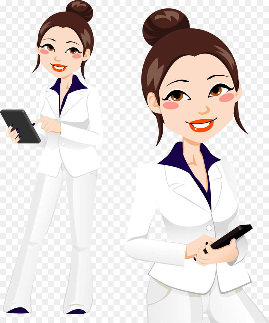 Businessperson Company Woman - Vector Hand-painted Business Woman png download - 1634*1959 - Free Transparent  png Download.