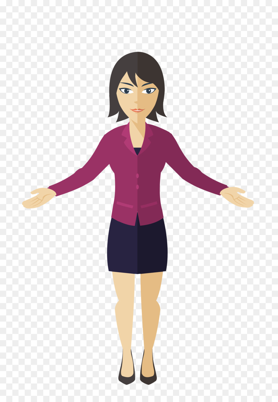 Cartoon Business - business woman png download - 2444*3483 - Free Transparent  png Download.