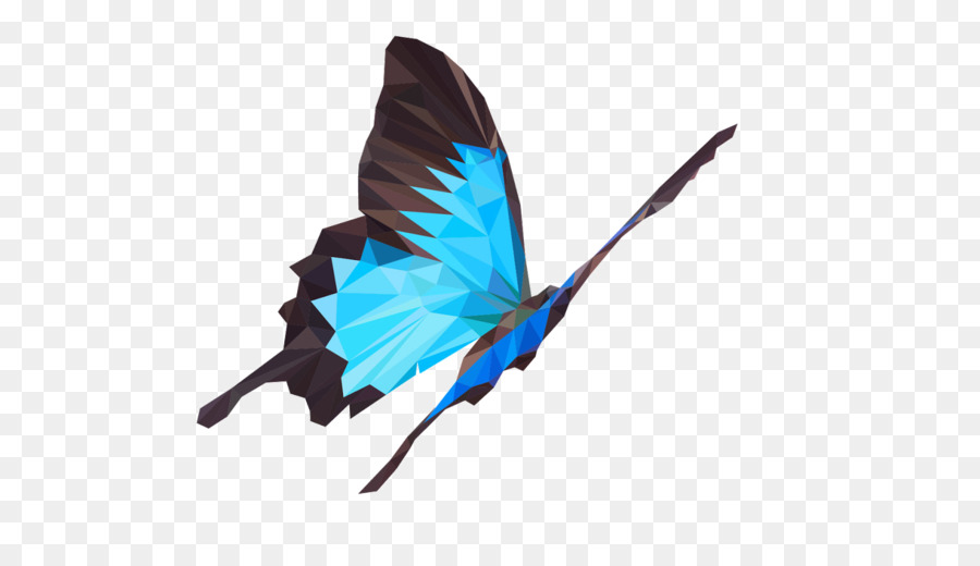 Butterfly 0 Origami Animation Studio - low poly png download - 1600*900 - Free Transparent Butterfly png Download.