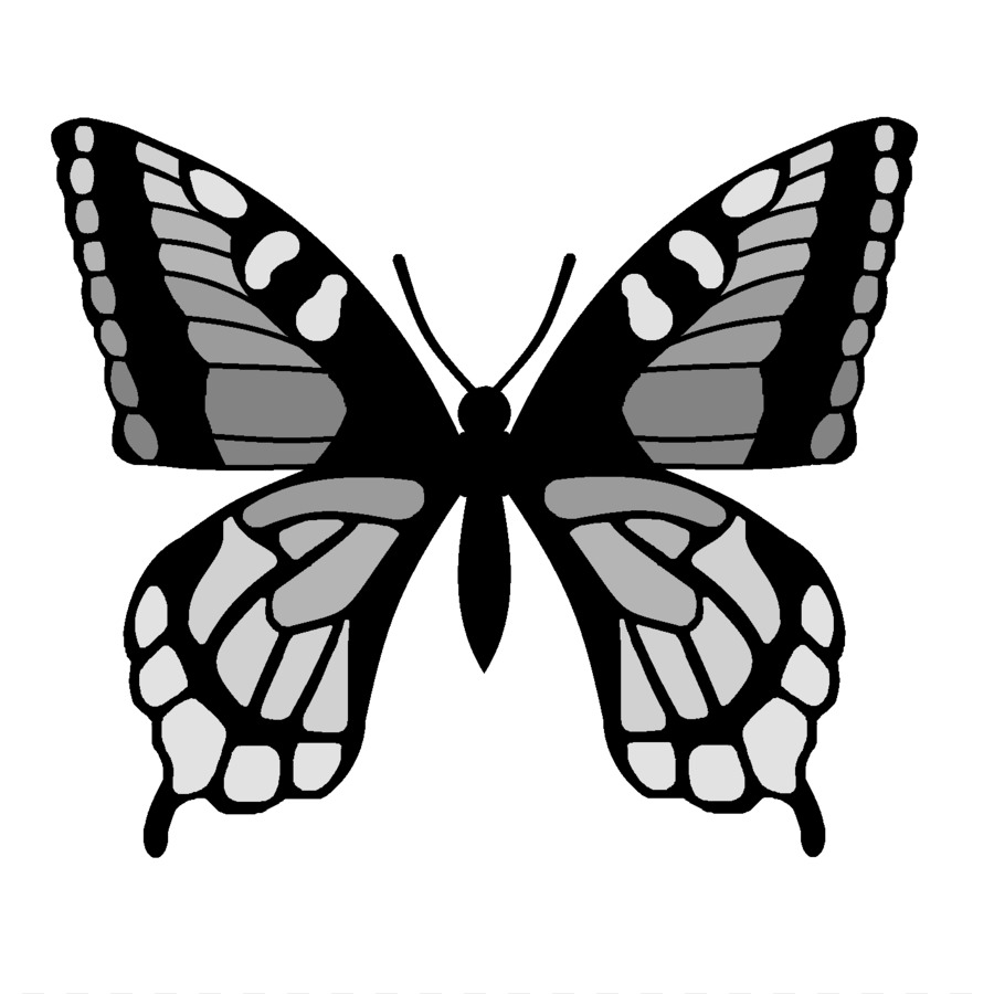 Butterfly Drawing Clip art - Butterfly Wing Outline png download - 1420*1418 - Free Transparent Butterfly png Download.