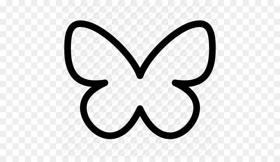 Butterfly Computer Icons Download Caterpillar - Butterfly Outline png download - 512*512 - Free Transparent Butterfly png Download.