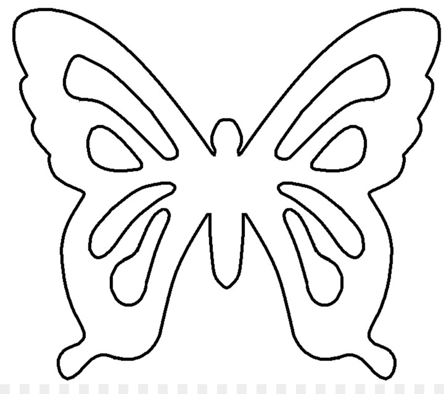Butterfly Paper Template Pattern - Diy Cliparts png download - 1261*1093 - Free Transparent Butterfly png Download.