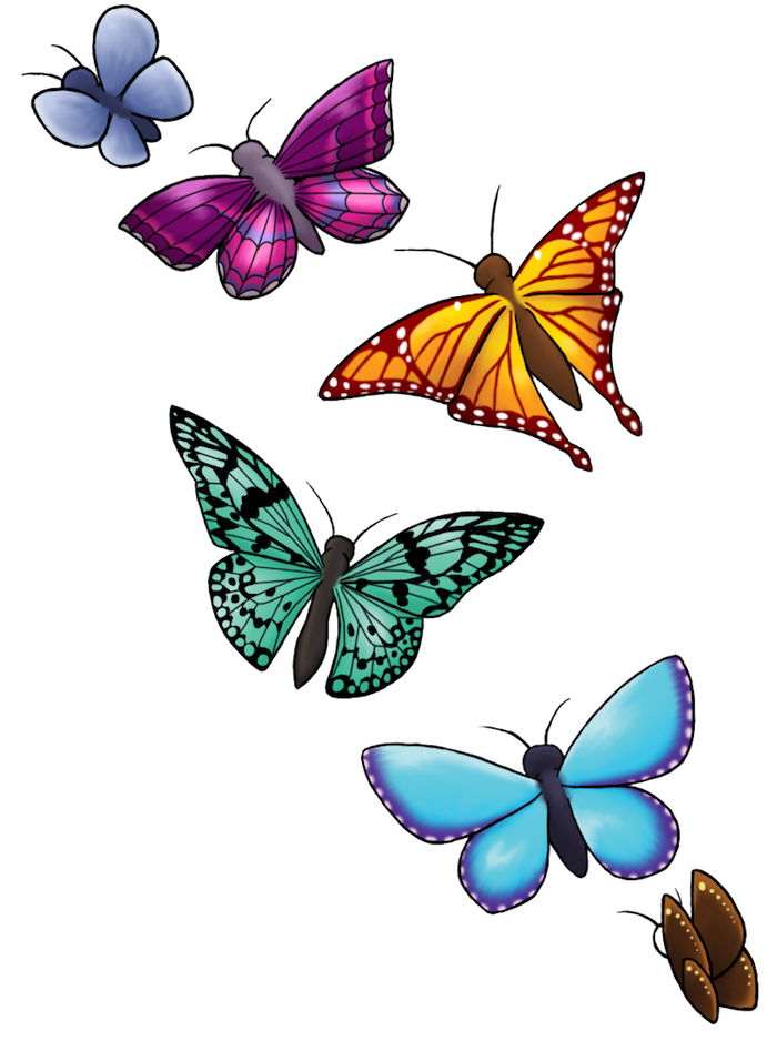 Butterfly Tattoo Drawing Painting - butterfly png download - 700*938 ...