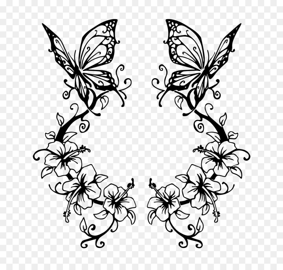 Tattoo Butterfly Drawing Flash Cover-up - butterfly png download - 850*850 - Free Transparent Tattoo png Download.