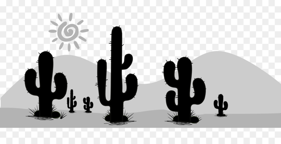 Cactaceae Silhouette Desert Clip art - cactus png download - 1920*960 - Free Transparent Cactaceae png Download.