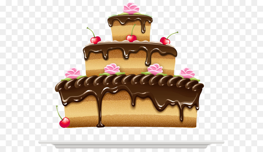 Ice cream Pâtisserie Chocolate cake Sachertorte - Cake with Chocolate Cream PNG Clipart png download - 3519*2783 - Free Transparent Birthday Cake png Download.