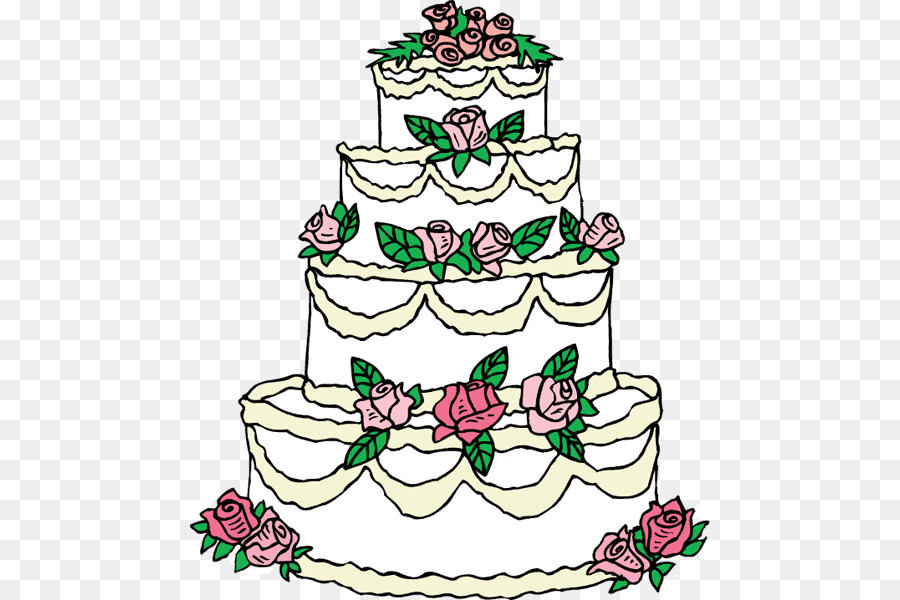 Wedding cake Birthday cake Clip art - Free Wedding Cake Clipart png download - 520*600 - Free Transparent Wedding Cake png Download.