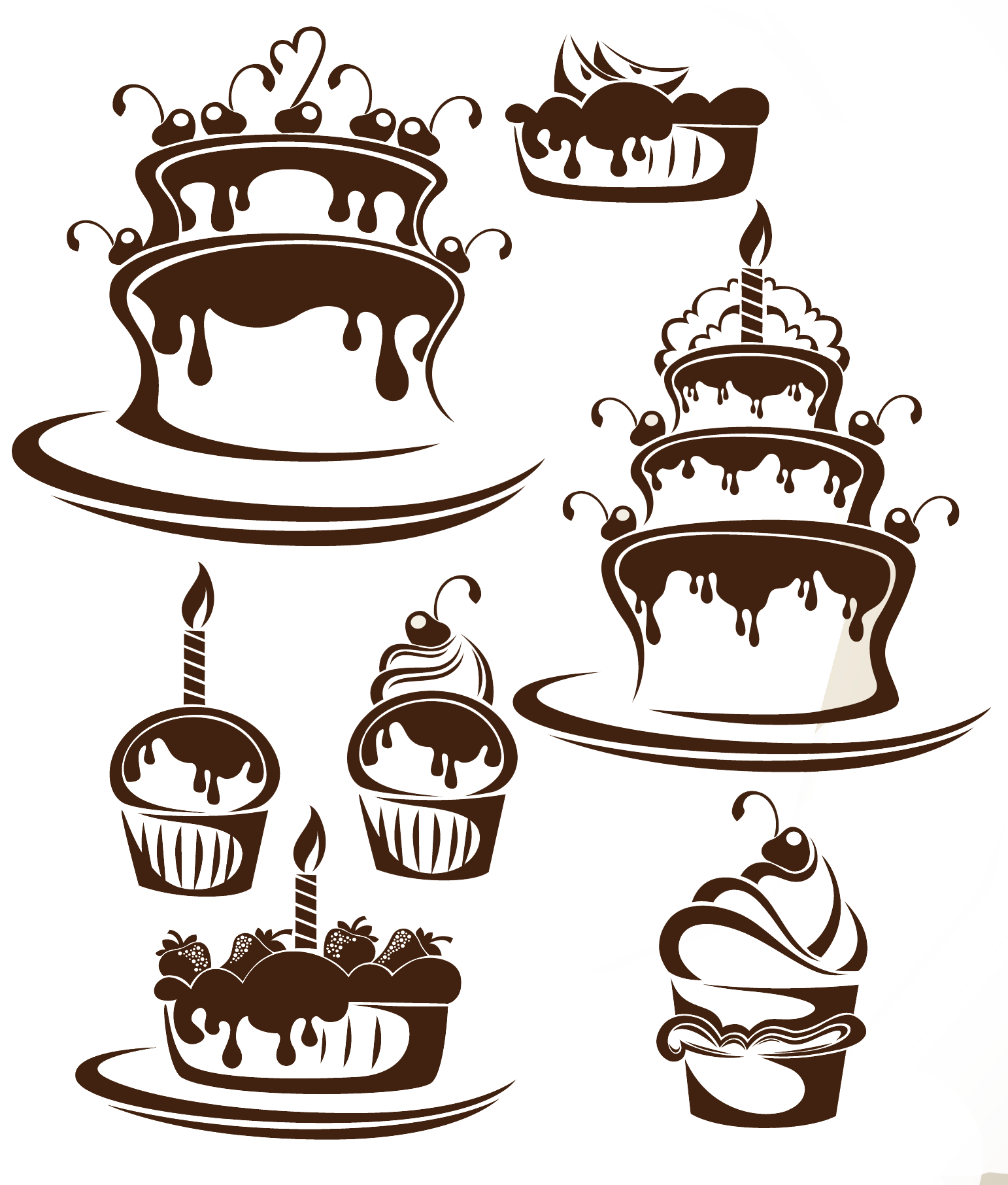 Cake Silhouette PNG And Vector Images Free Download  Pngtree