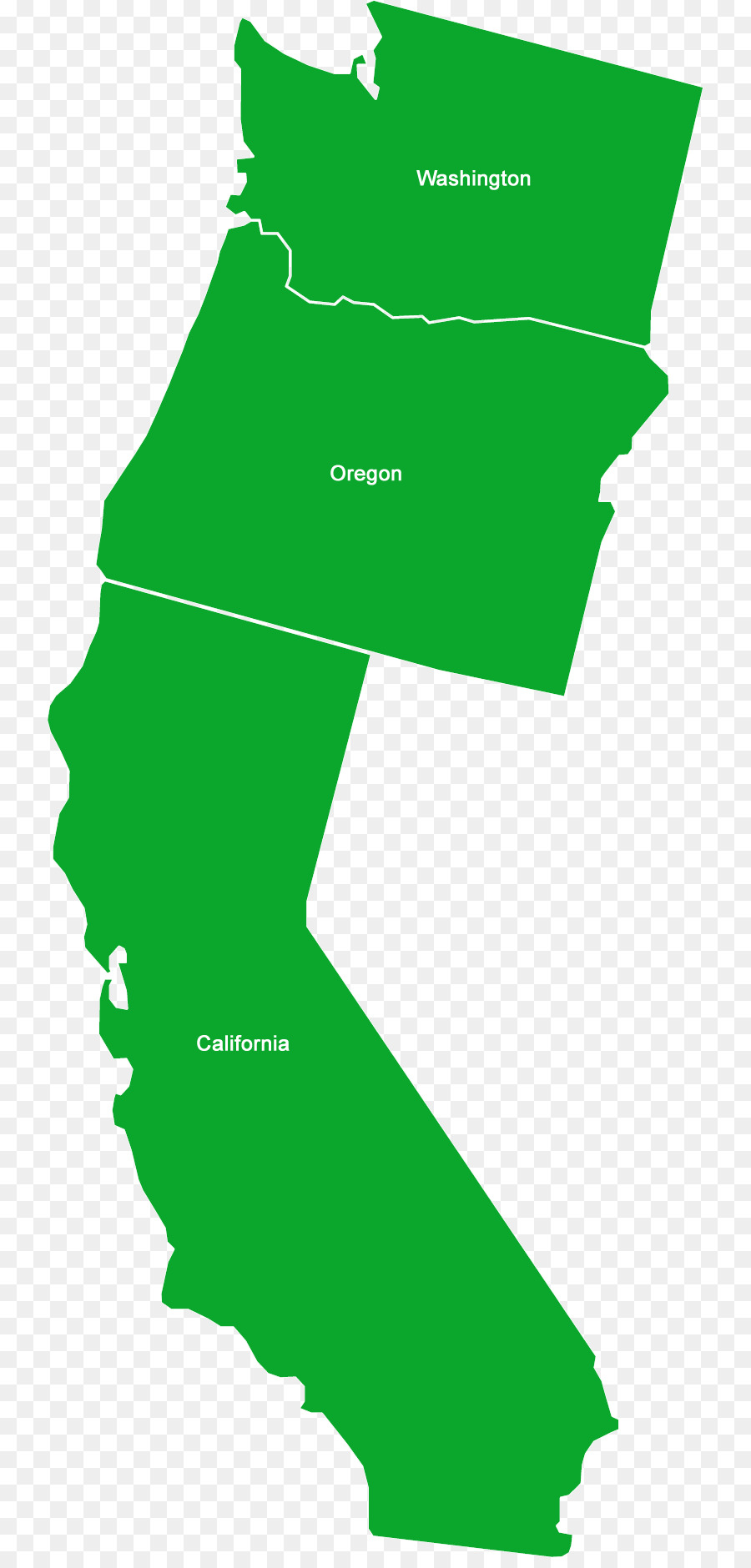 California Washington Oregon Idaho Jefferson - california png download - 786*1867 - Free Transparent California png Download.