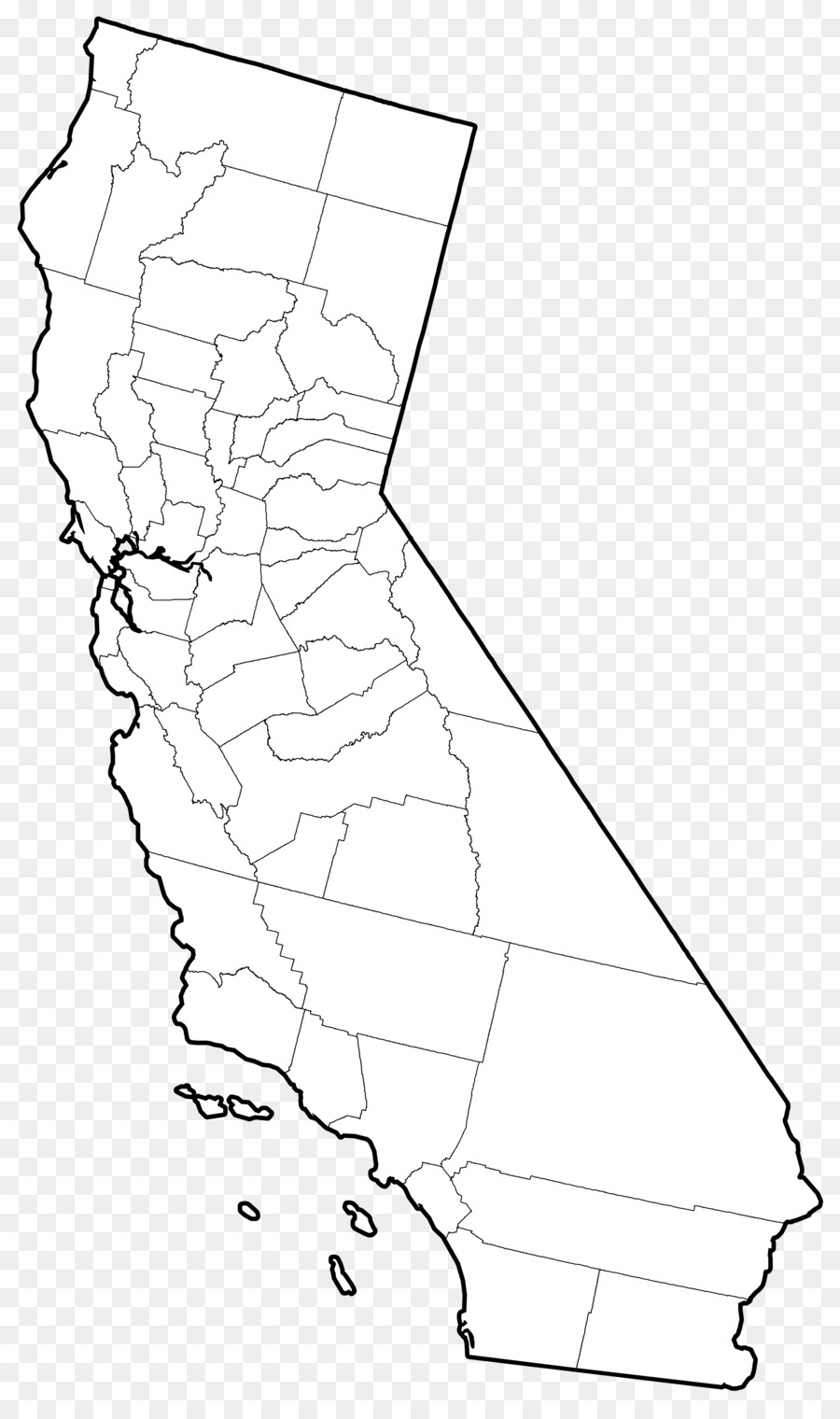 Northern California Kern County, California Floods in California Christmas flood of 1964 - California Outline png download - 2000*3348 - Free Transparent Northern California png Download.