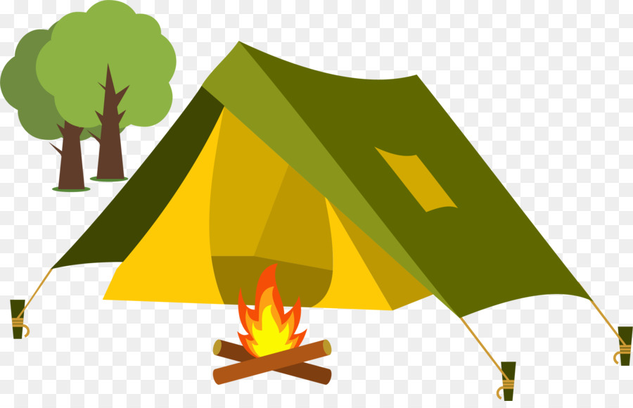Tent Cartoon Camping Clip art - Set up a tent to make a fire png download - 2121*1343 - Free Transparent Tent png Download.