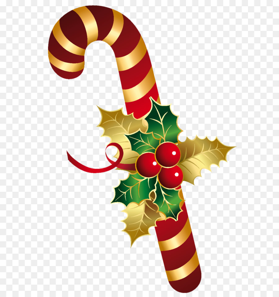 Candy cane Christmas Santa Claus Clip art - Golden and Red Christmas Candy Cane PNG Clipart png download - 1002*1477 - Free Transparent Candy Cane png Download.