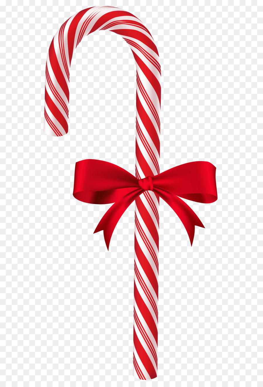 Candy cane Christmas Clip art - Candy Cane with Red Bow PNG Clip Art Image png download - 3775*7600 - Free Transparent Candy Cane png Download.