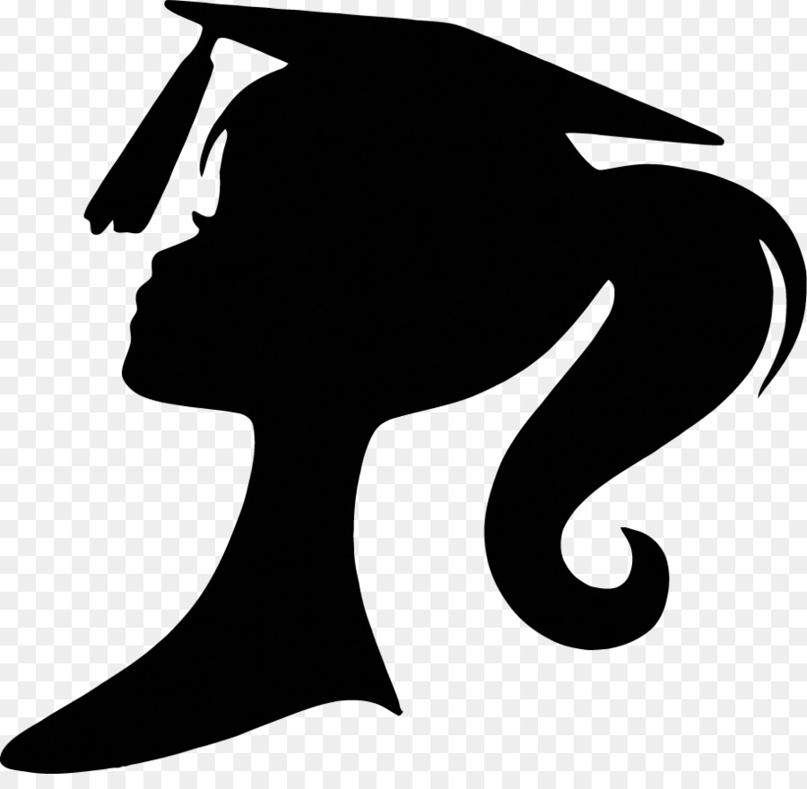 Silhouette Graduation ceremony Square academic cap Party - graduation gown png download - 914*876 - Free Transparent  png Download.