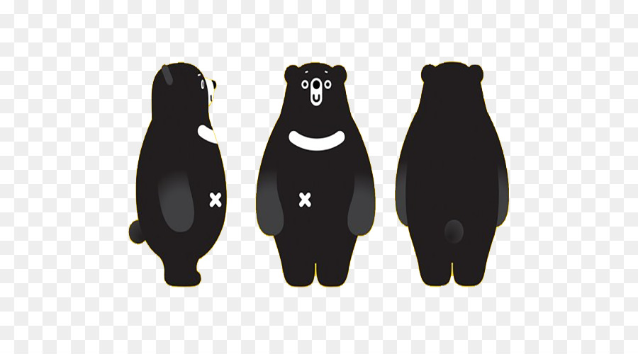 Bear Yaroslavl Silhouette - Black silhouette bear png download - 720*500 - Free Transparent  png Download.