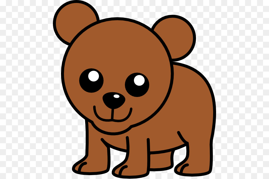 Brown bear Cartoon Clip art - Bear Cartoon Cliparts png download - 546*599 - Free Transparent  png Download.
