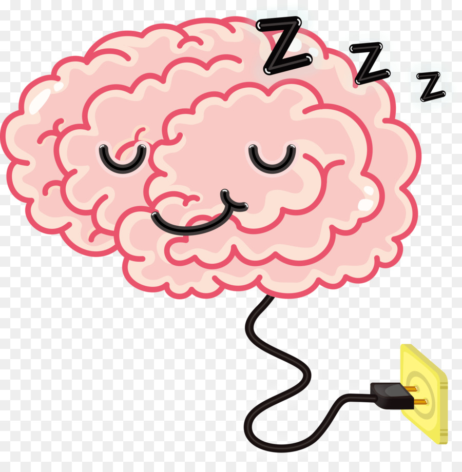 Brain Cartoon Sleep Clip art - Vector brain Charge png download - 1600*1618 - Free Transparent  png Download.