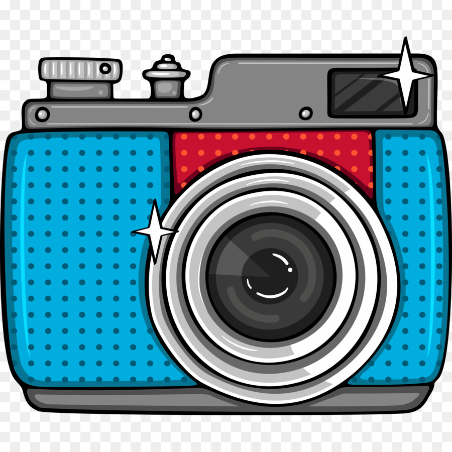 Camera Pop art Comics Photography - A cartoon camera png download - 2000*2000 - Free Transparent Camera png Download.