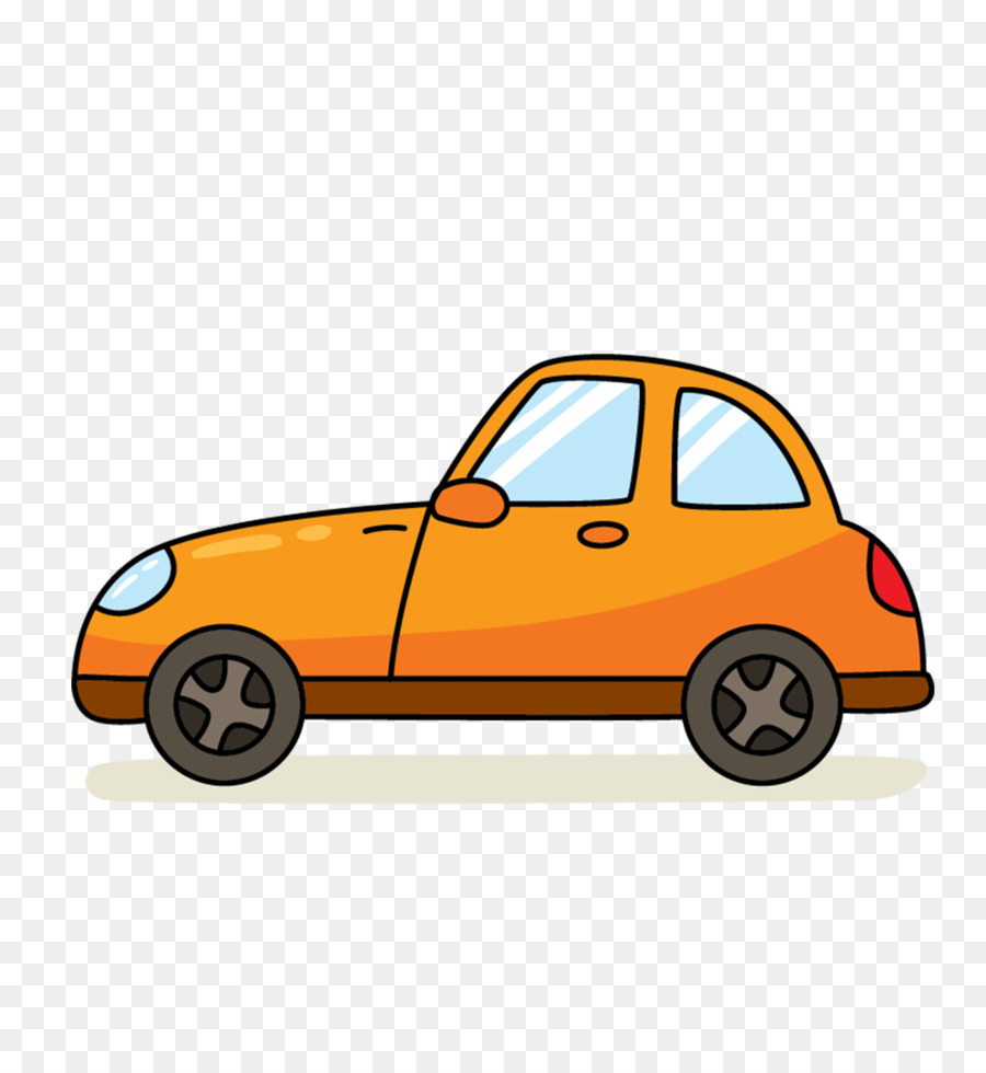 Cartoon Graphic design - Orange cartoon car material png download - 994*1064 - Free Transparent Car png Download.