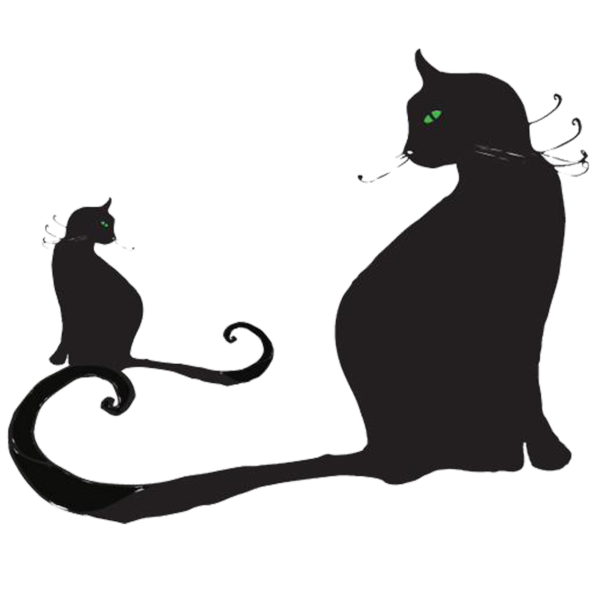 Black cat Cartoon Cuteness Clip art - Cartoon cat png download - 2362* ...