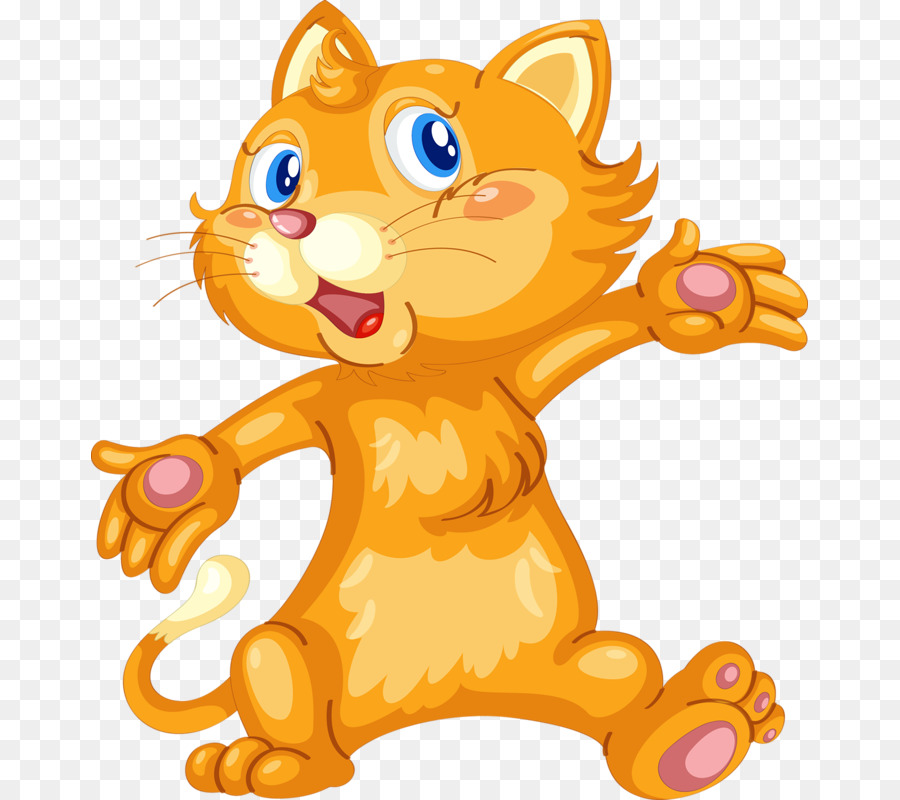 Cat Kitten Cartoon Royalty-free Clip art - Cartoon cat png download - 717*800 - Free Transparent Cat png Download.