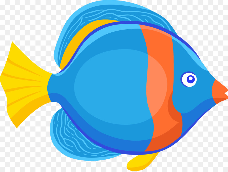 Fish Animation Drawing - Blue cartoon fish vector png download - 2267*1702 - Free Transparent Fish png Download.