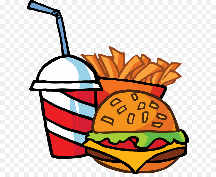 Hamburger Fast food restaurant Junk food KFC - Cartoon French Fries png download - 678*729 - Free Transparent Hamburger png Download.