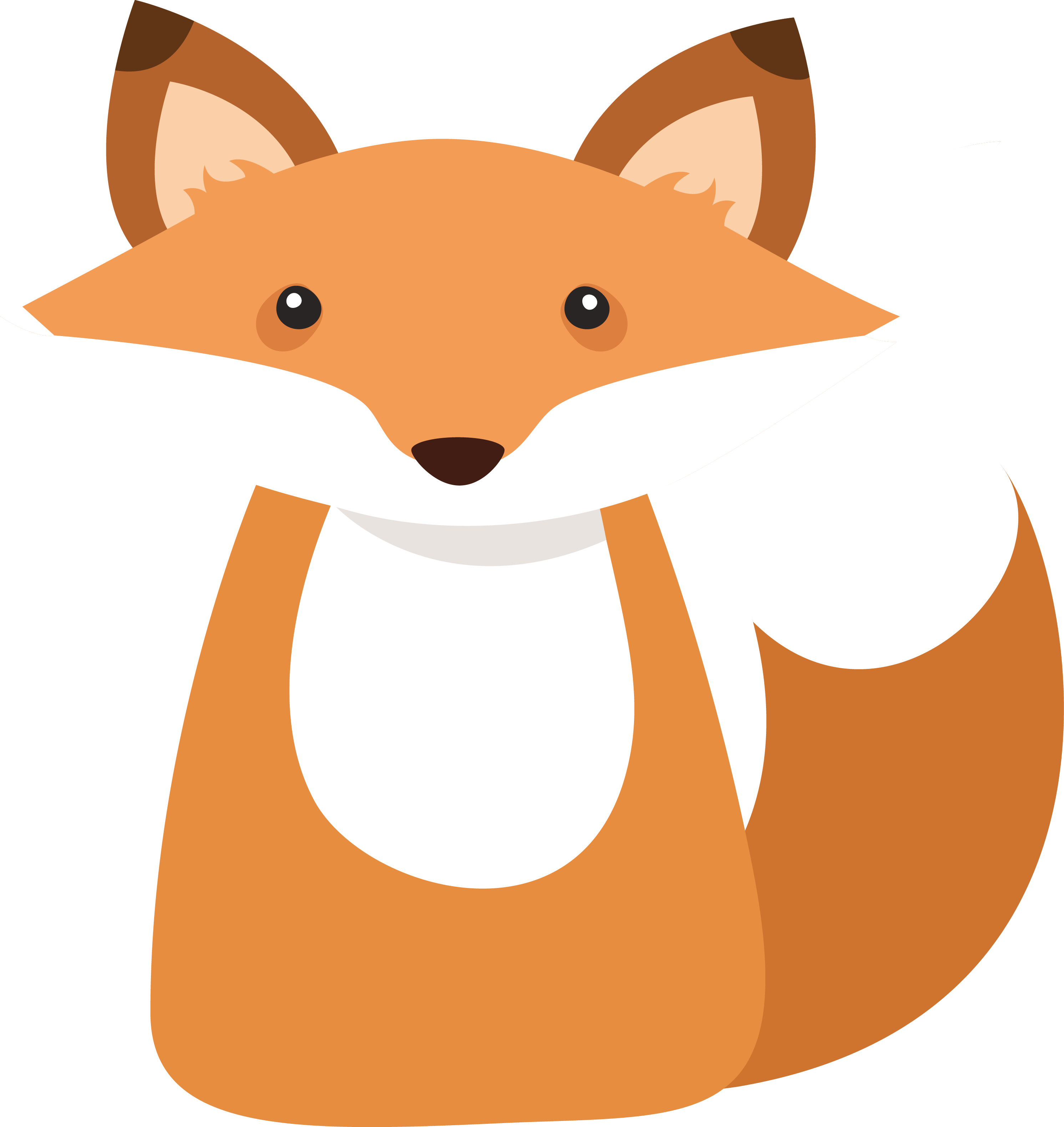 Cartoon fox Drawing - Vector cartoon fox png download - 2982*3159 ...