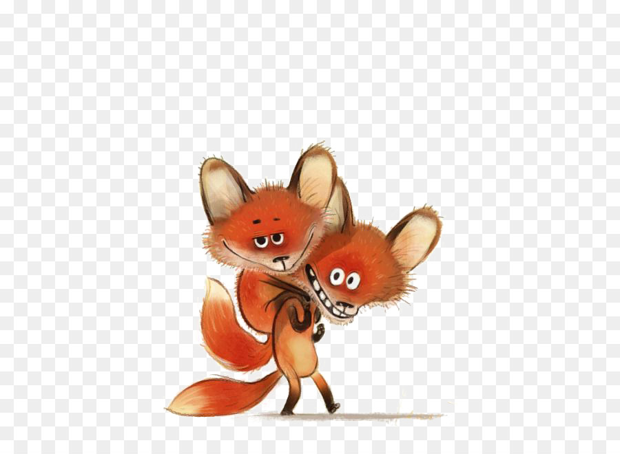 Red fox Cartoon Drawing Illustration - fox png download - 500*651 - Free Transparent RED Fox png Download.