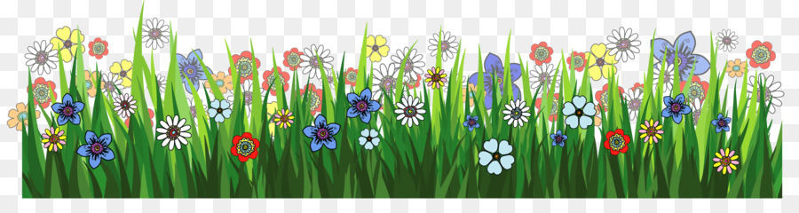 Grasses Flower Clip art - Animated Grass Cliparts png download - 3809*989 - Free Transparent Grasses png Download.