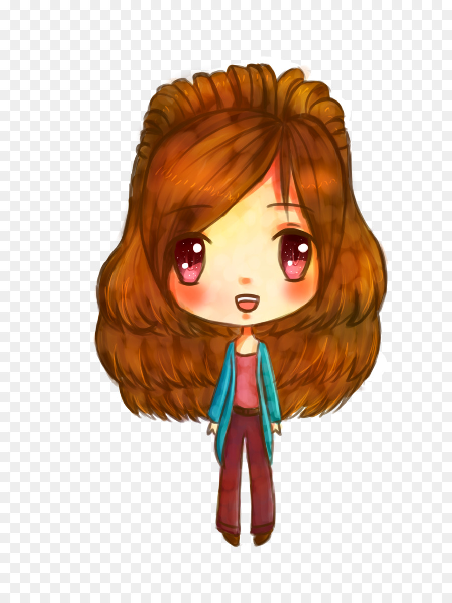 Illustration Brown hair Cartoon Character Doll - mycutegraphics png download - 1024*1365 - Free Transparent Brown Hair png Download.