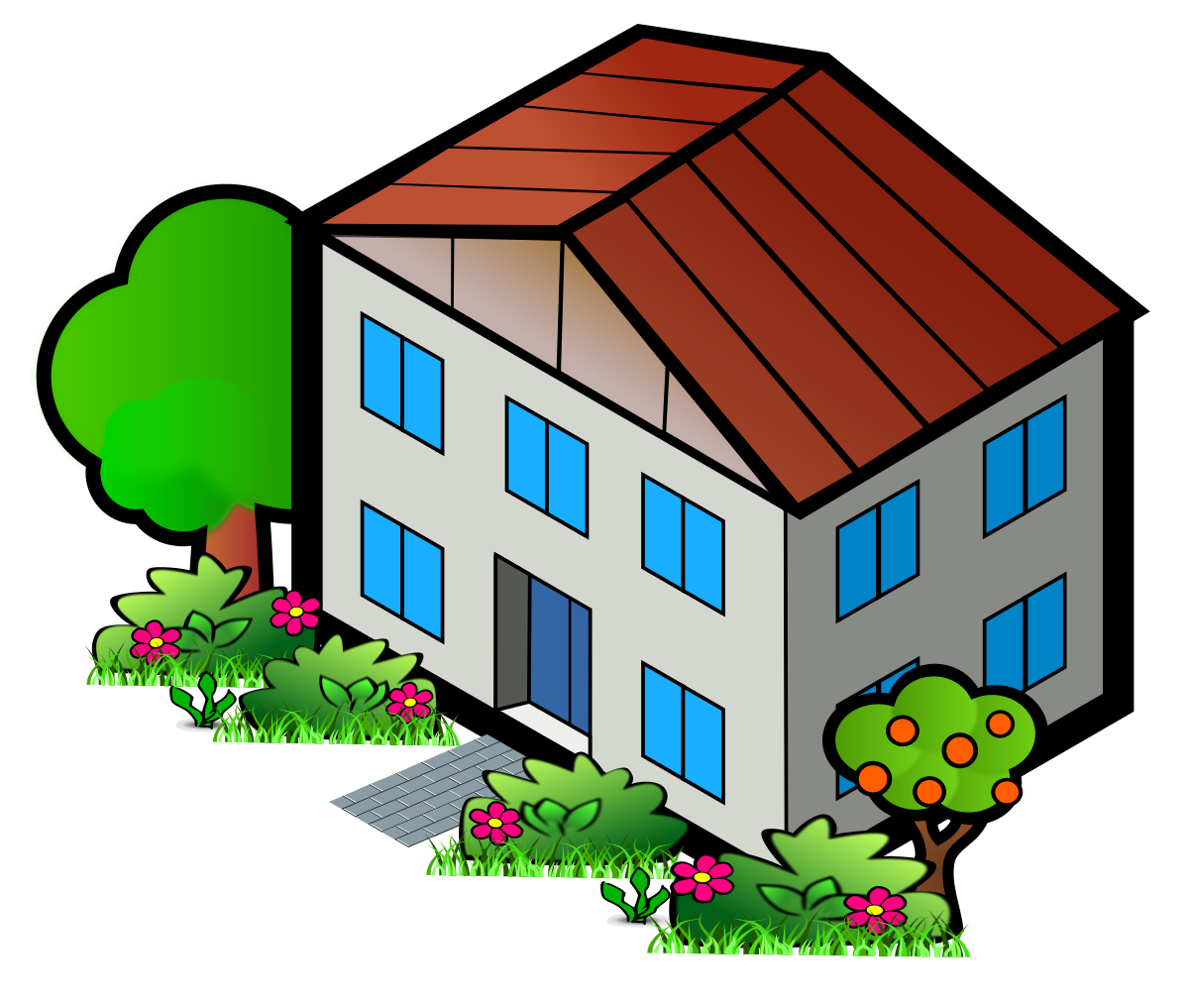 House Home Clip art - cartoon house png download - 1200*1017 - Free ...