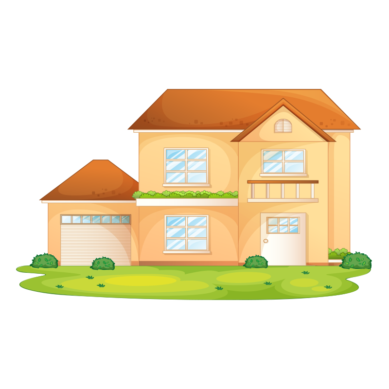 Cartoon House Illustration - house,city png download - 800*800 - Free  Transparent Cartoon png Download. - Clip Art Library
