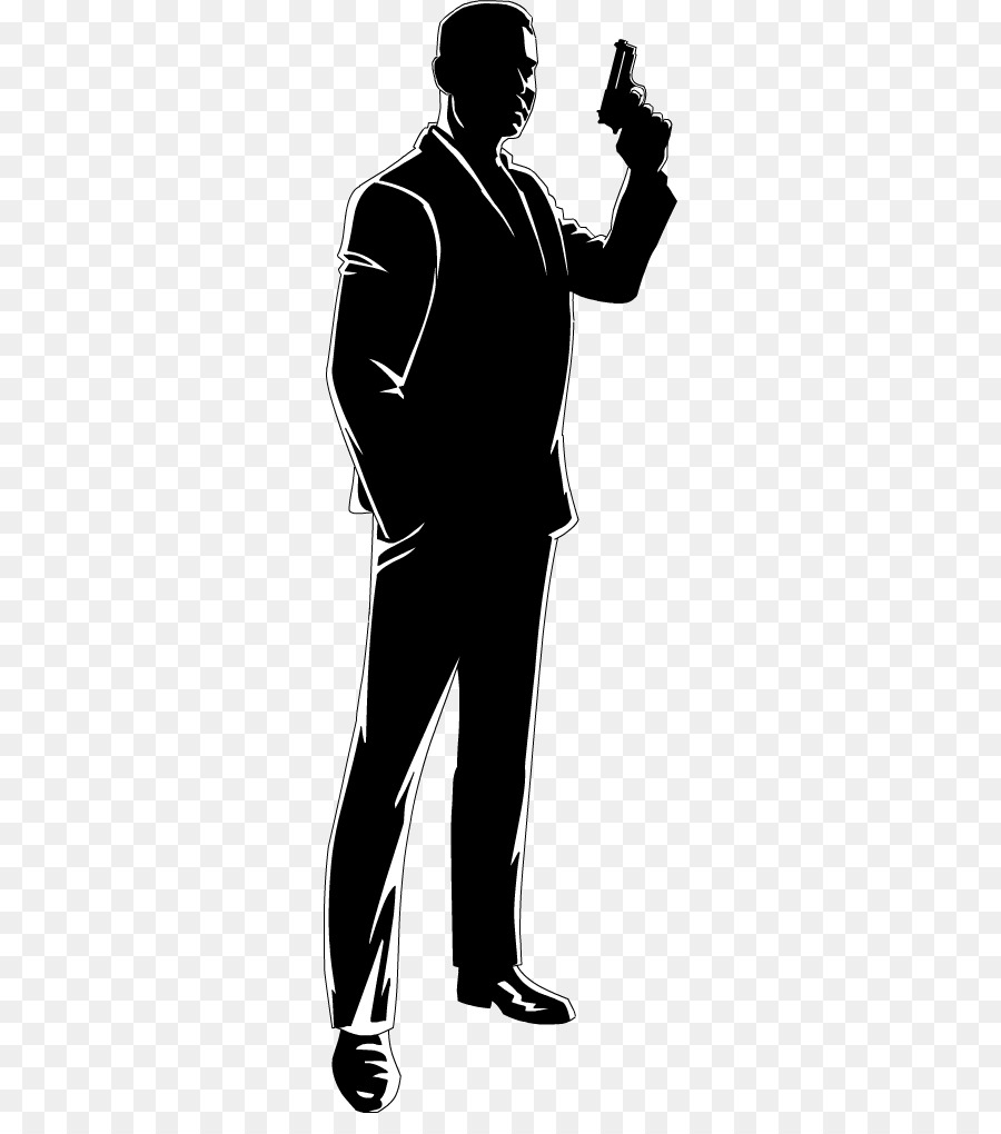 James Bond Cartoon Silhouette Drawing animation - 007 png james png download - 318*1001 - Free Transparent James Bond png Download.
