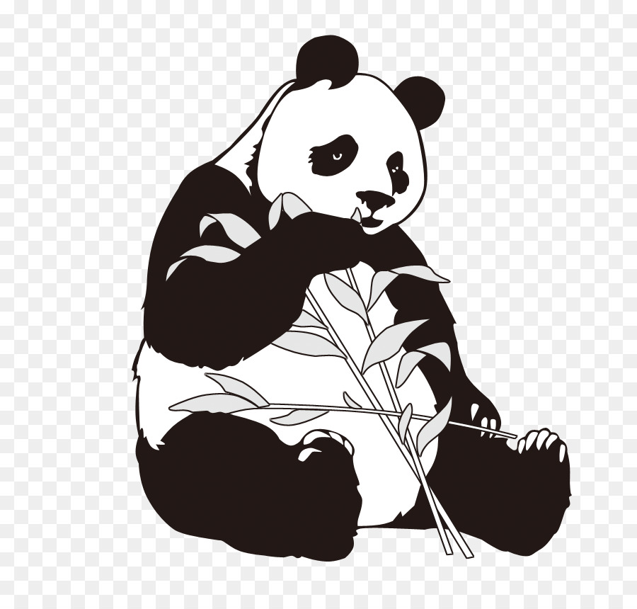 Giant panda Bamboo Clip art - Cartoon panda png download - 860*860 - Free Transparent Giant Panda png Download.