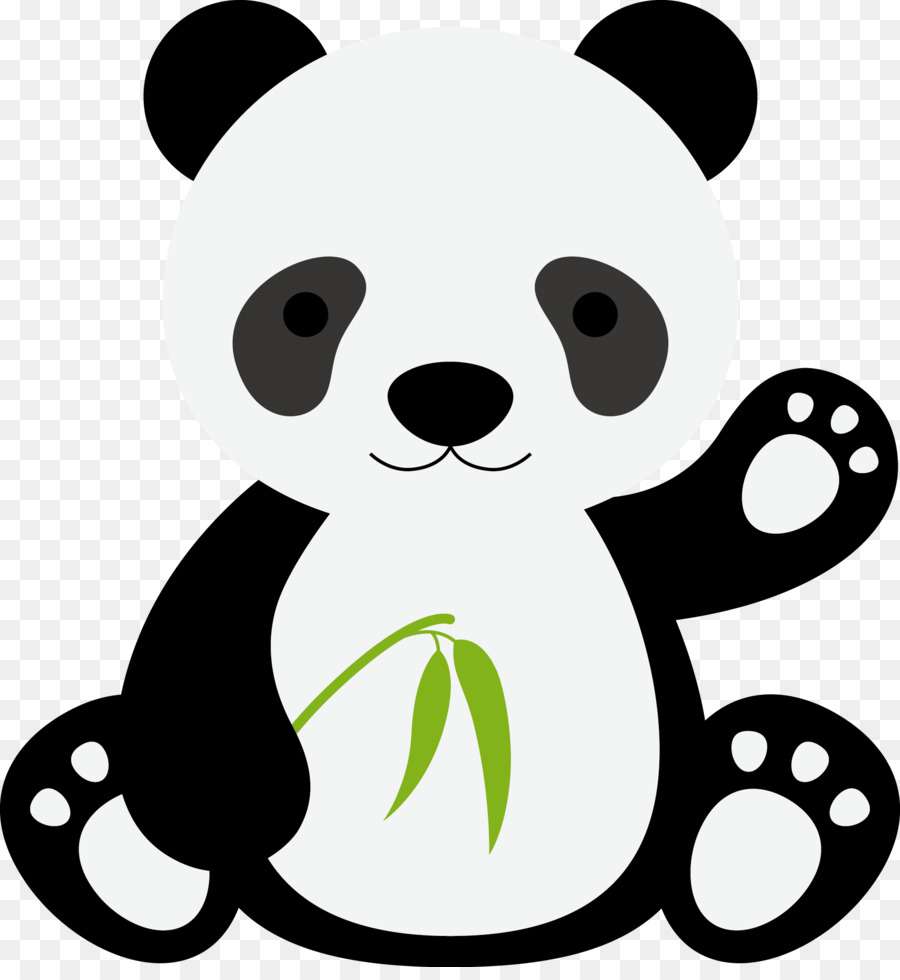 Giant panda Tiger Gorilla Cartoon - Panda Vector png download - 1911*2054 - Free Transparent  png Download.