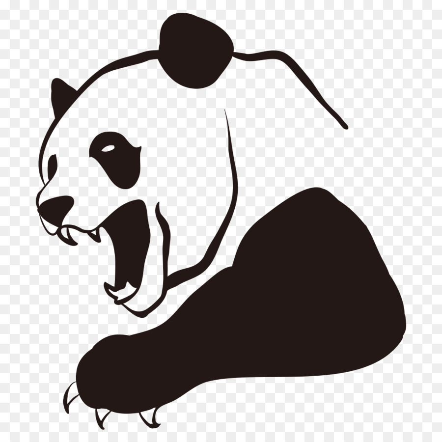 Giant panda Royalty-free Anger Clip art - Cartoon panda png download - 1000*1000 - Free Transparent Giant Panda png Download.
