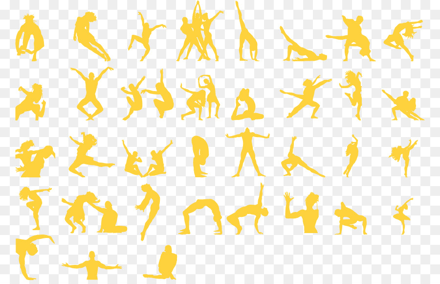 Silhouette Cartoon Illustration - People silhouettes Fitness png download - 838*572 - Free Transparent Silhouette png Download.