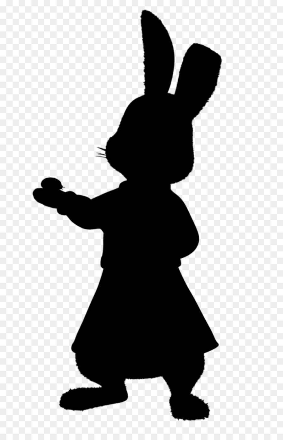White Rabbit Silhouette Mashimaro Art -  png download - 1029*1600 - Free Transparent Rabbit png Download.