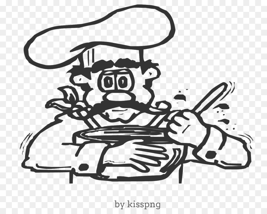 chef cooking - cartoon transparent clipart.png -  png download - 1500*1200 - Free Transparent Vertebrate png Download.