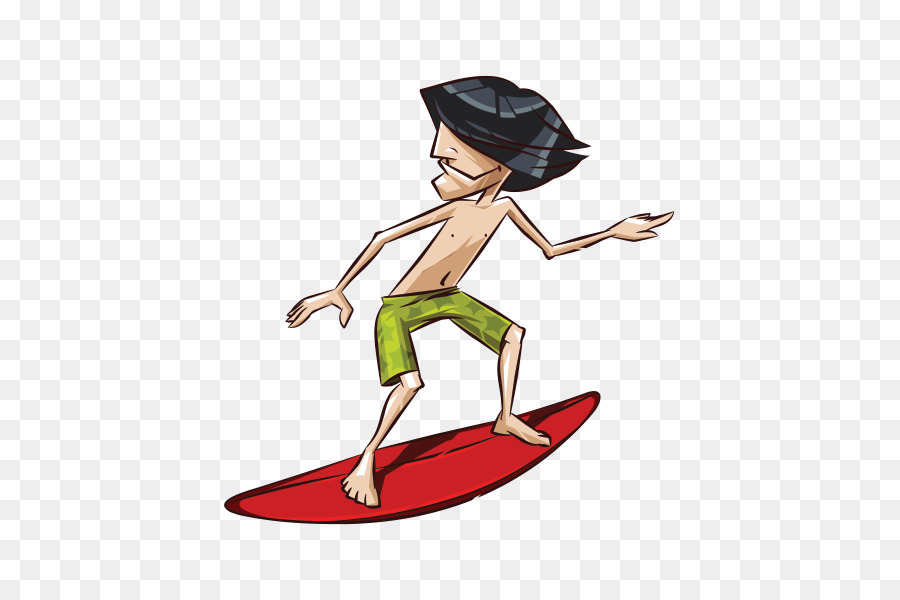 Cartoon Surfing Royalty-free - surfing png download - 600*600 - Free Transparent  Cartoon png Download.