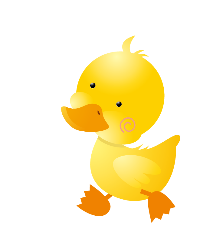 cartoon duck no background
