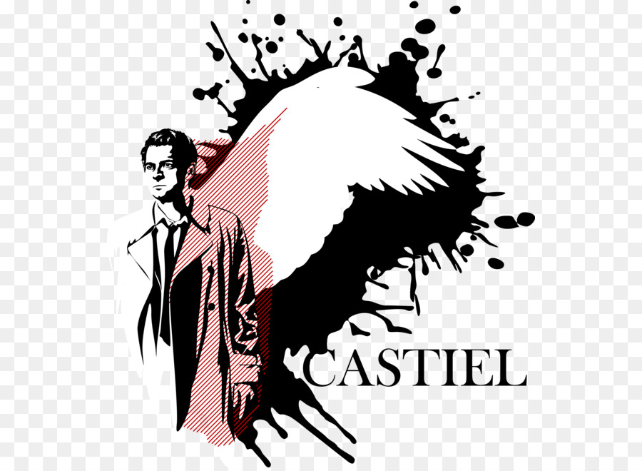 Castiel Image Illustration Desktop Wallpaper Clip art - castiel wings png download - 600*655 - Free Transparent Castiel png Download.