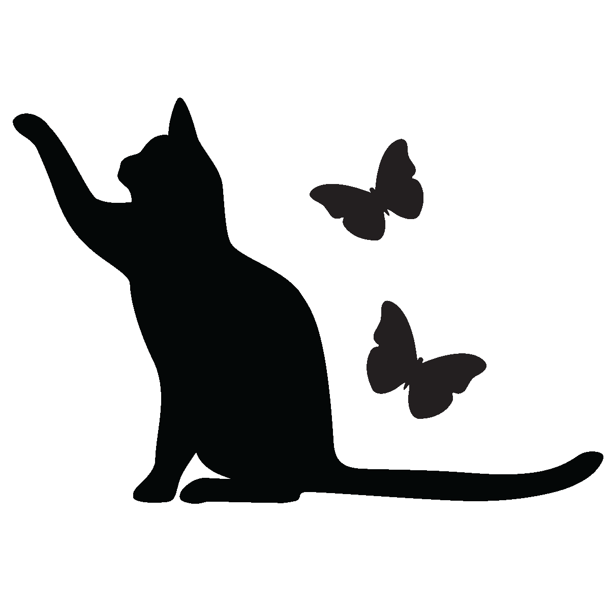 Cat And Butterfly Silhouette | peacecommission.kdsg.gov.ng