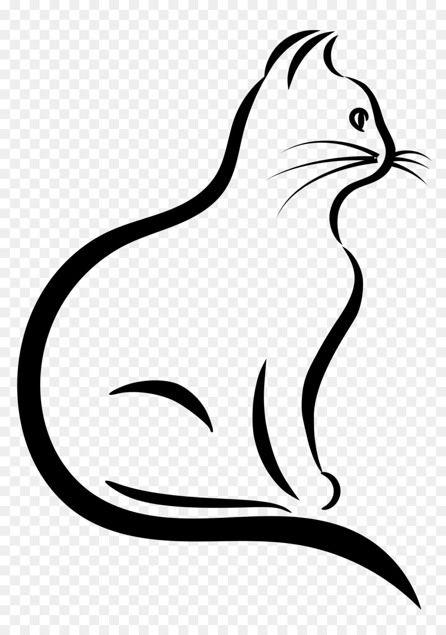 Cat Kitten Silhouette Clip art - kitten png download - 1691*2400 - Free Transparent Cat png Download.