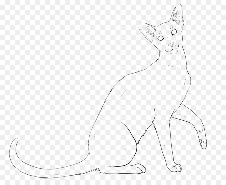 Oriental Shorthair British Shorthair Javanese cat Line art Drawing - oriental png download - 1024*841 - Free Transparent Oriental Shorthair png Download.