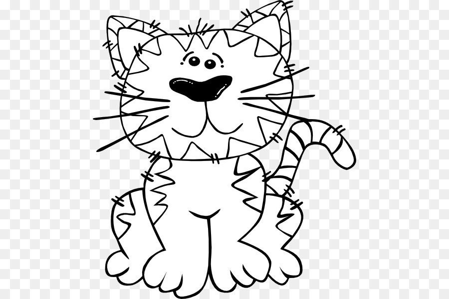 Cat Pet sitting Felidae Clip art - Cat Outlines png download - 528*600 - Free Transparent  png Download.
