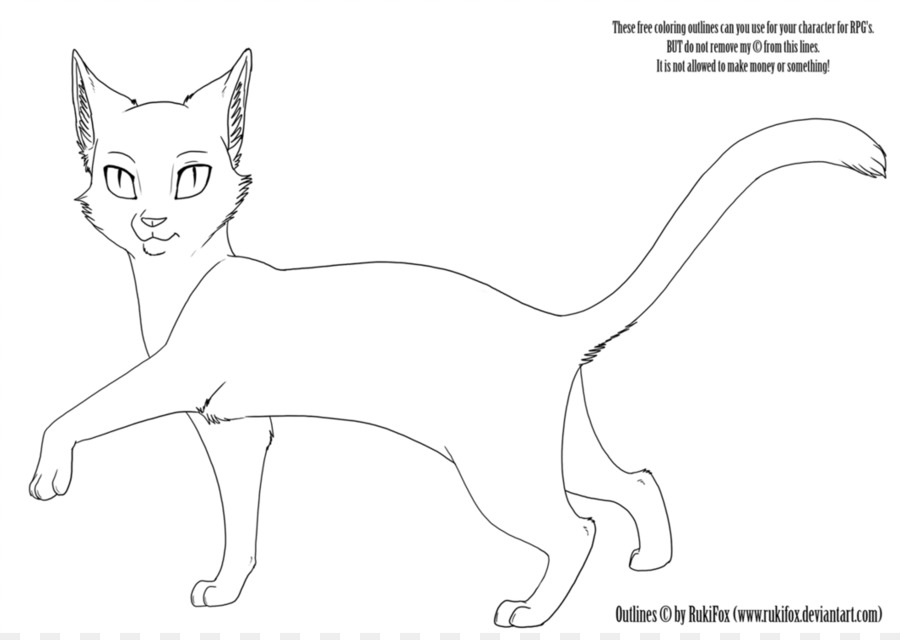 Kitten Whiskers Cat Warriors Sketch - Cat Template png download - 1066*750 - Free Transparent Kitten png Download.